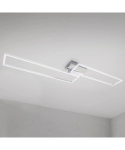 Plafoniera led "frame" dimmerabile con telecomando, 4400 lm